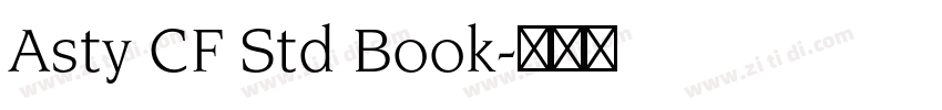 Asty CF Std Book字体转换